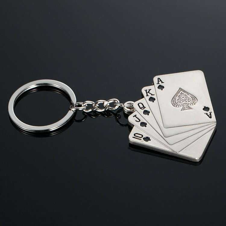 Poker Keychain - Perfect Accessory for Poker Enthusiasts Keychains