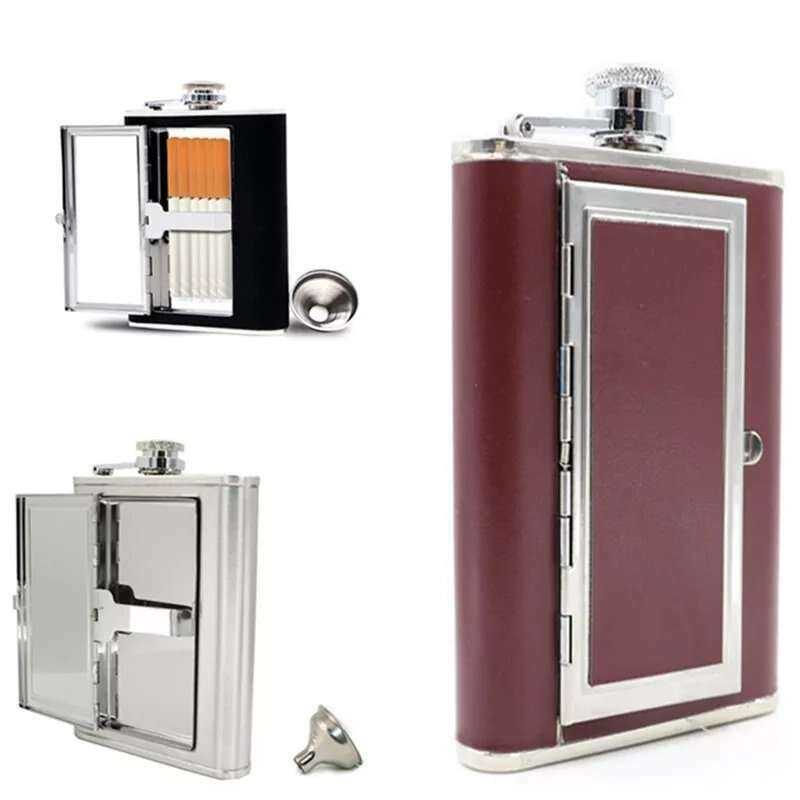 2-in-1 6oz Liquor and Cigarette Holder for Ultimate Portable Enjoyment Home & Garden