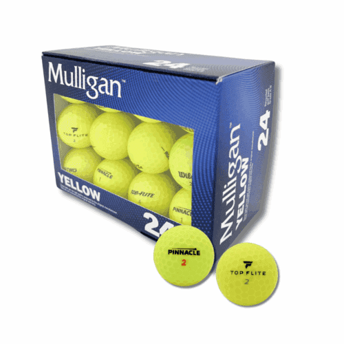 24-Pack Recycled Yellow Golf Balls – Mixed Brands, A-B Grade Quality 24 Home & Garden