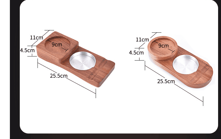 2 In 1 Wooden Ashtray and Whiskey Glass Tray Cigar Holder Home Decor