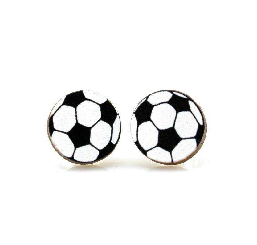 Soccer Ball Earrings - Stylish Stud Design Earrings