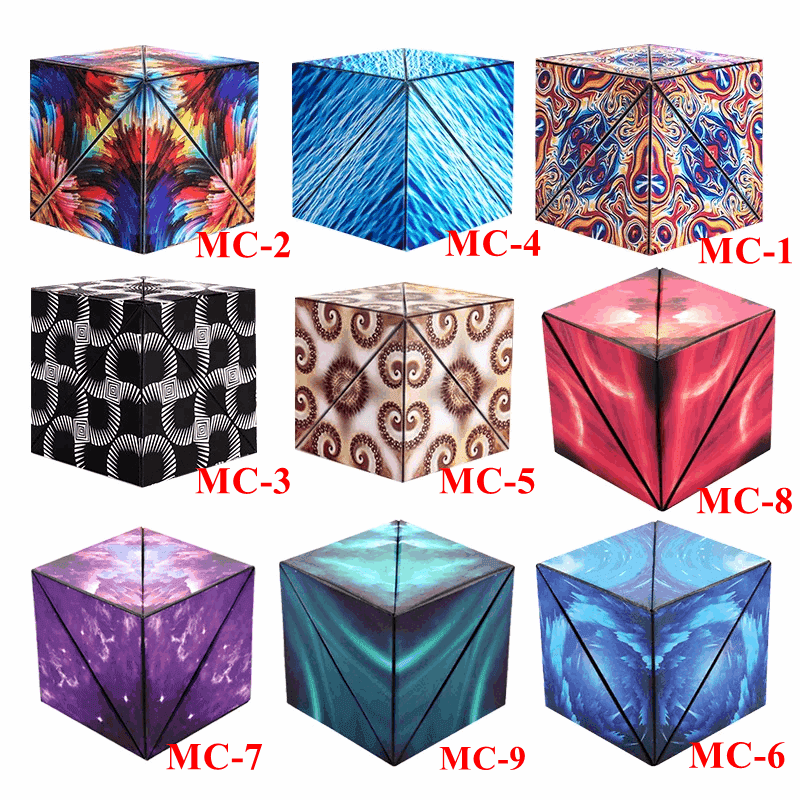 3D Changeable Magnetic Magic Cube - Fun Puzzle Cube for Kids and Antistress Toy Toys