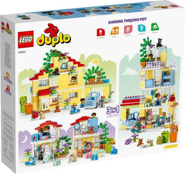 Duplo Town Family House 3 in 1 - Creative Building Set for Kids Toys & Games > Toys > Construction Toys > Interlocking Blocks > LEGO > LEGO Duplo