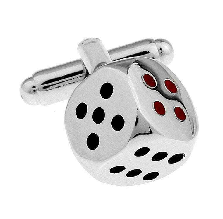Dice Cufflinks for Gamblers and Dice Enthusiasts - Unique Accessories Cufflinks