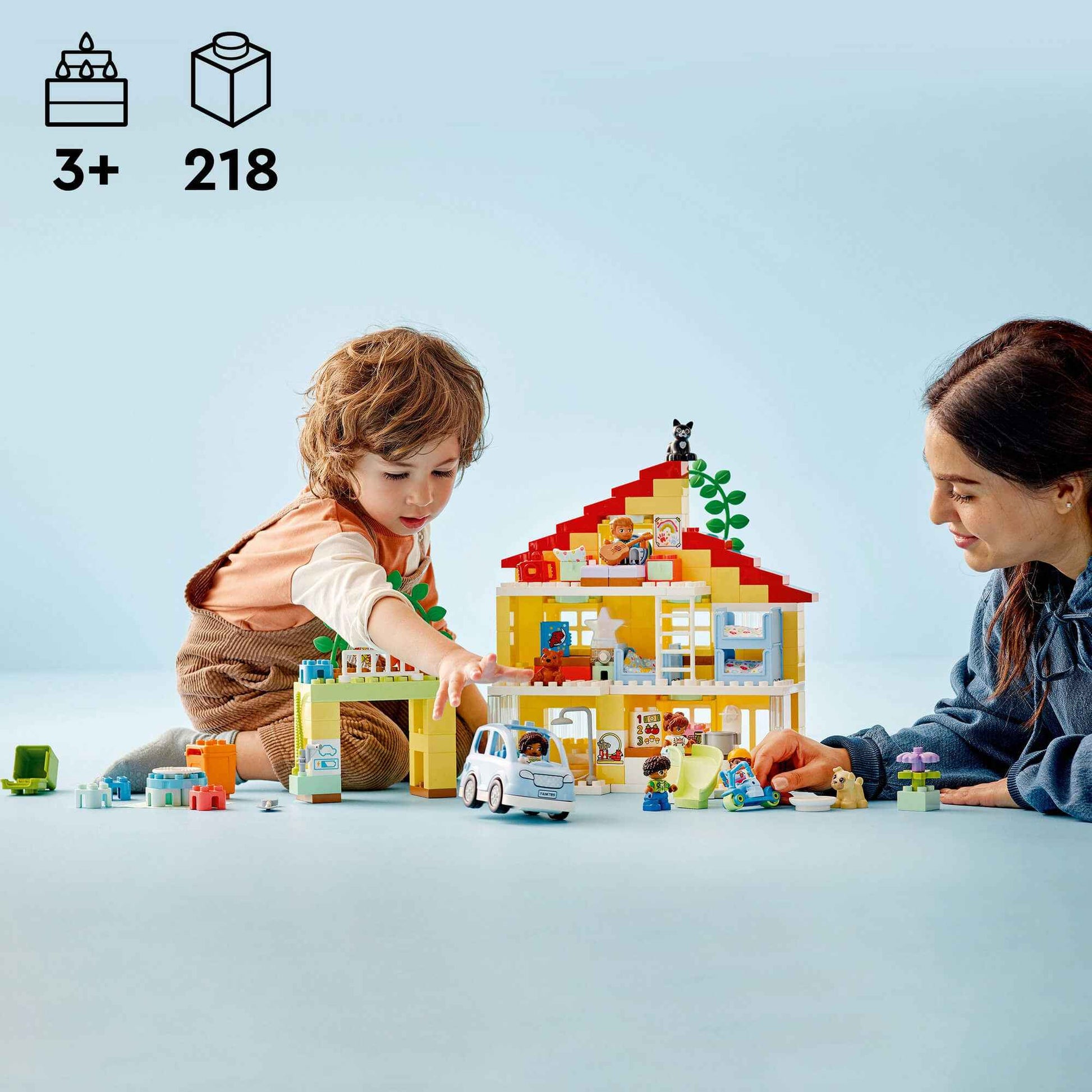 Duplo Town Family House 3 in 1 - Creative Building Set for Kids Toys & Games > Toys > Construction Toys > Interlocking Blocks > LEGO > LEGO Duplo