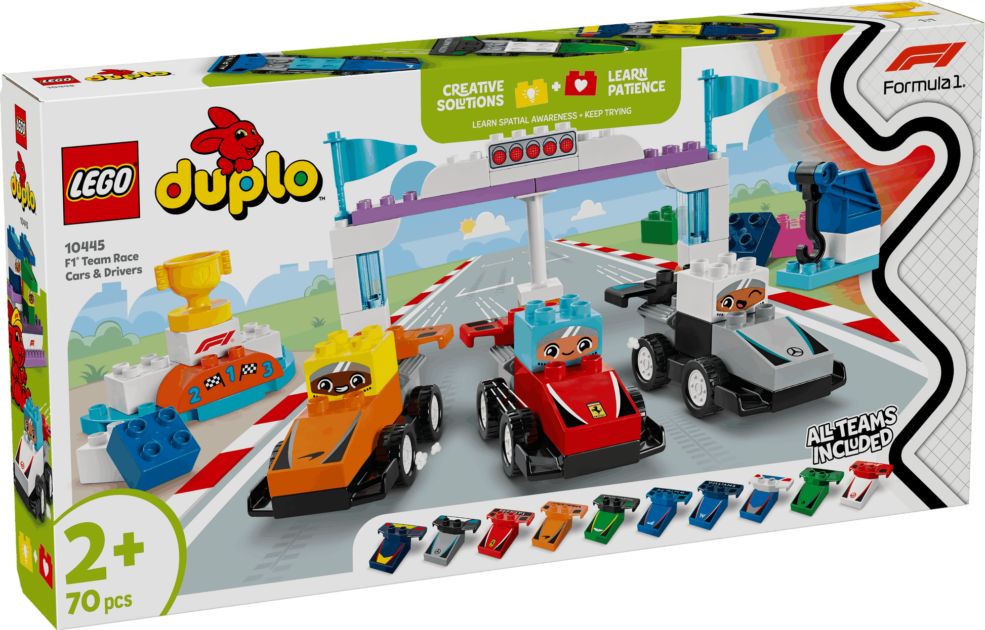 Duplo F1 Race Cars & Drivers Set for Ultimate Racing Fun Toys & Games > Toys > Construction Toys > Interlocking Blocks > LEGO > LEGO Duplo