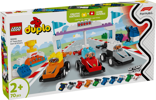 Duplo F1 Race Cars & Drivers Set for Ultimate Racing Fun Toys & Games > Toys > Construction Toys > Interlocking Blocks > LEGO > LEGO Duplo