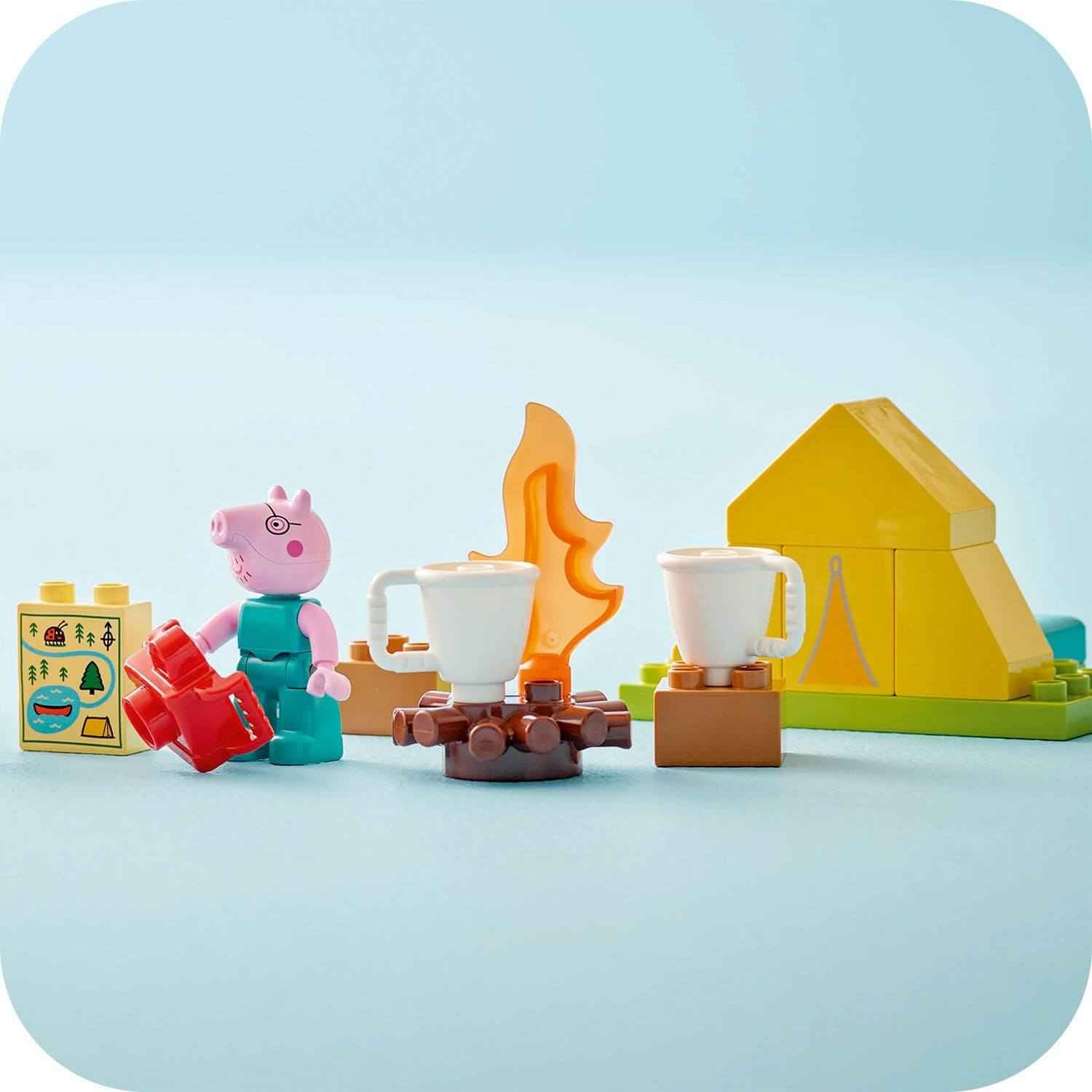 Duplo Peppa Pig Camping Set for Fun Adventures Toys & Games > Toys > Construction Toys > Interlocking Blocks > LEGO > LEGO Duplo