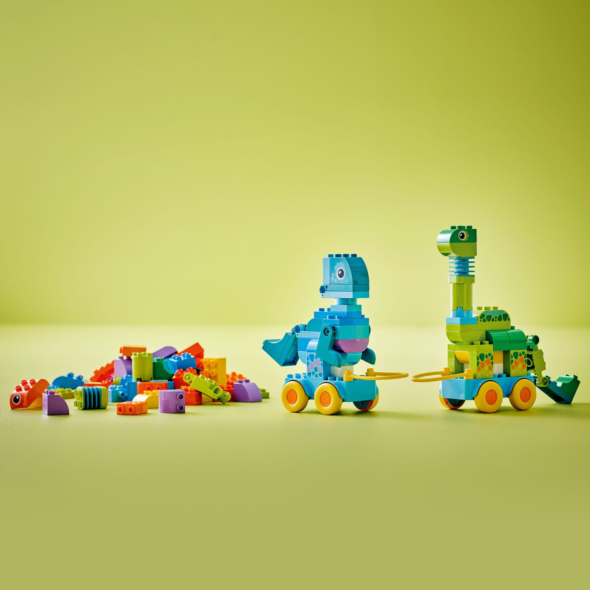 Duplo Dinosaurs on Wheels Set - 3 in 1 Building Adventure Toys & Games > Toys > Construction Toys > Interlocking Blocks > LEGO > LEGO Duplo