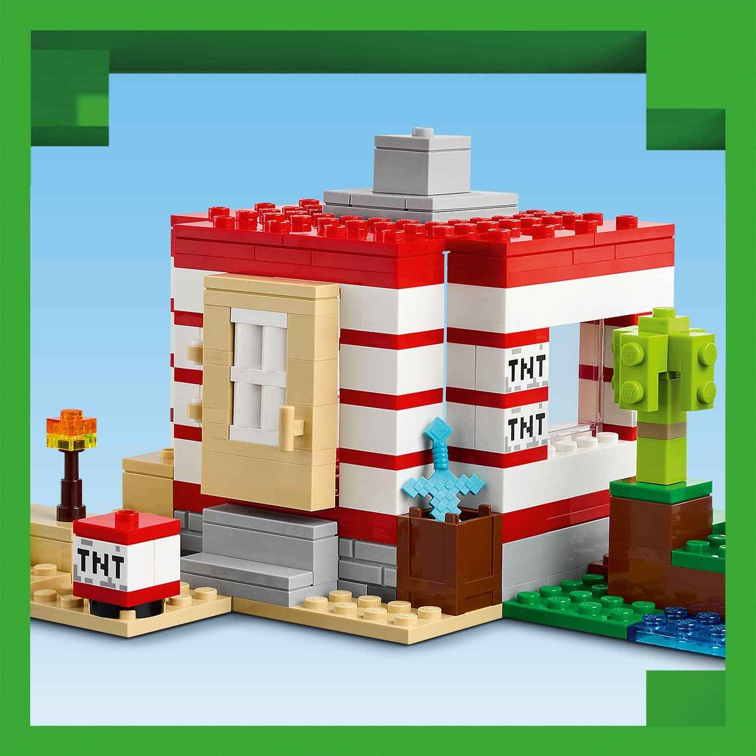 Lego Minecraft TNT Jungle House Playset for Adventurous Builders Toys & Games > Toys > Construction Toys > Interlocking Blocks > LEGO > LEGO Minecraft