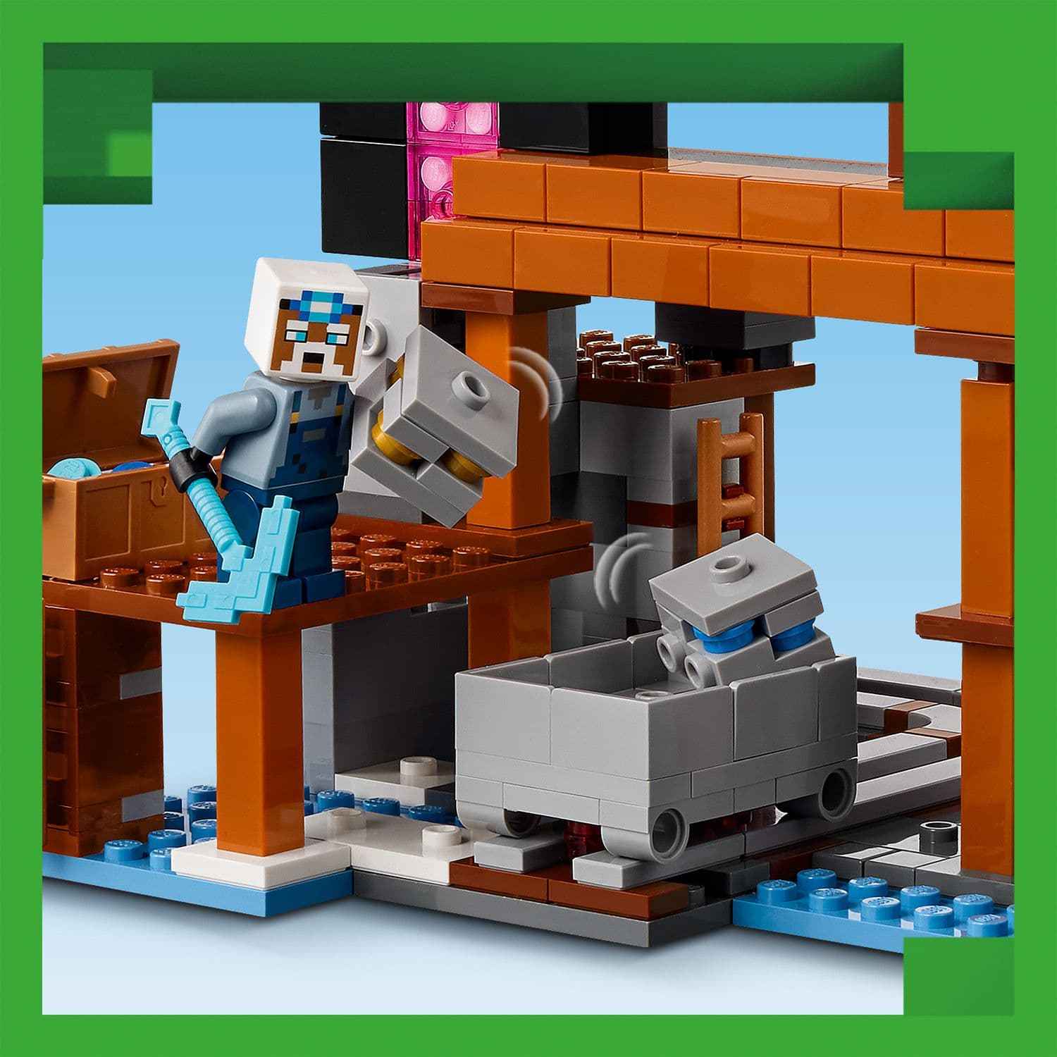 Lego Minecraft Pickaxe Playset - Buildable Mine Adventure Toys & Games > Toys > Construction Toys > Interlocking Blocks > LEGO > LEGO Minecraft