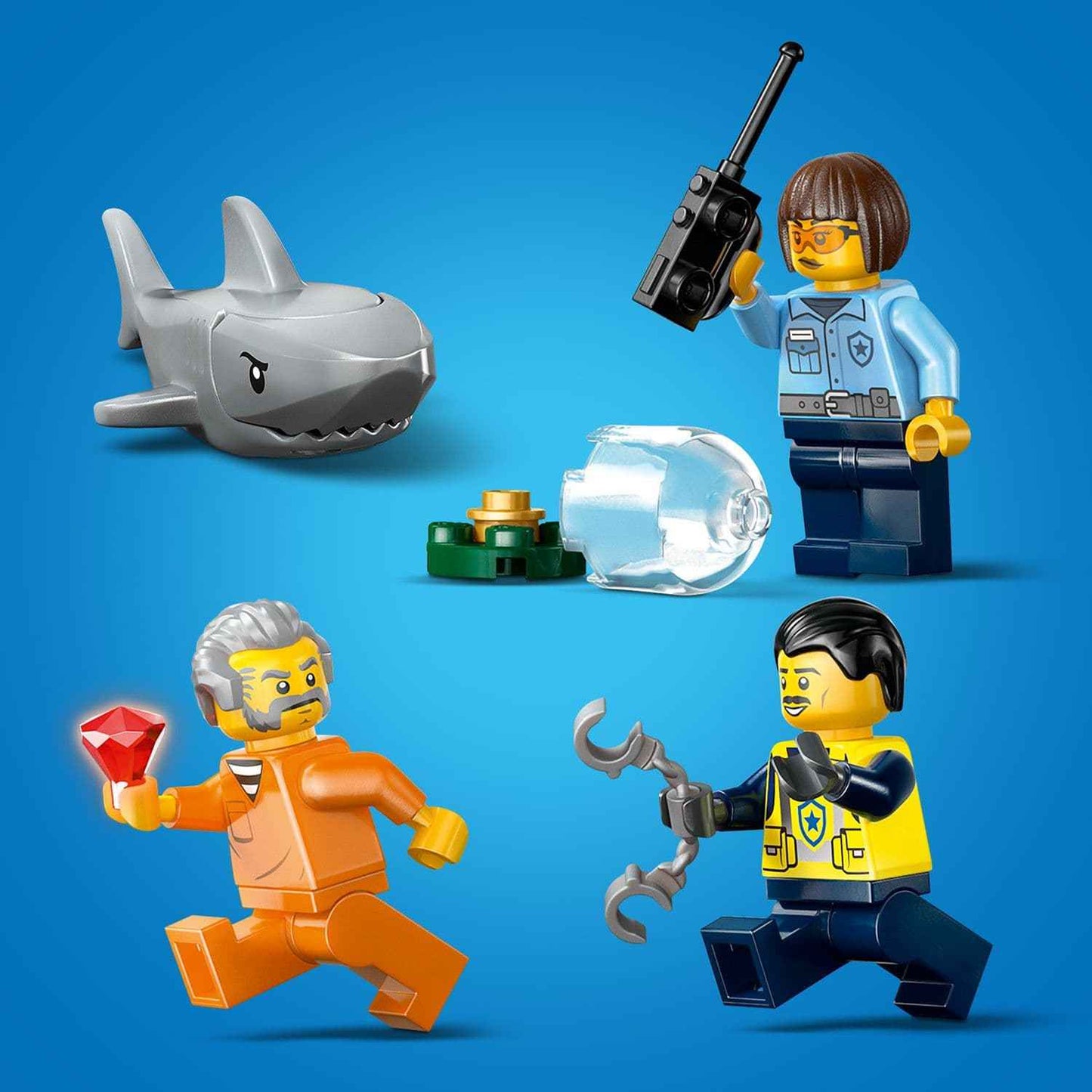 Lego City Police Boat Chase Playset for Thrilling Adventures Toys & Games > Toys > Construction Toys > Interlocking Blocks > LEGO > LEGO City