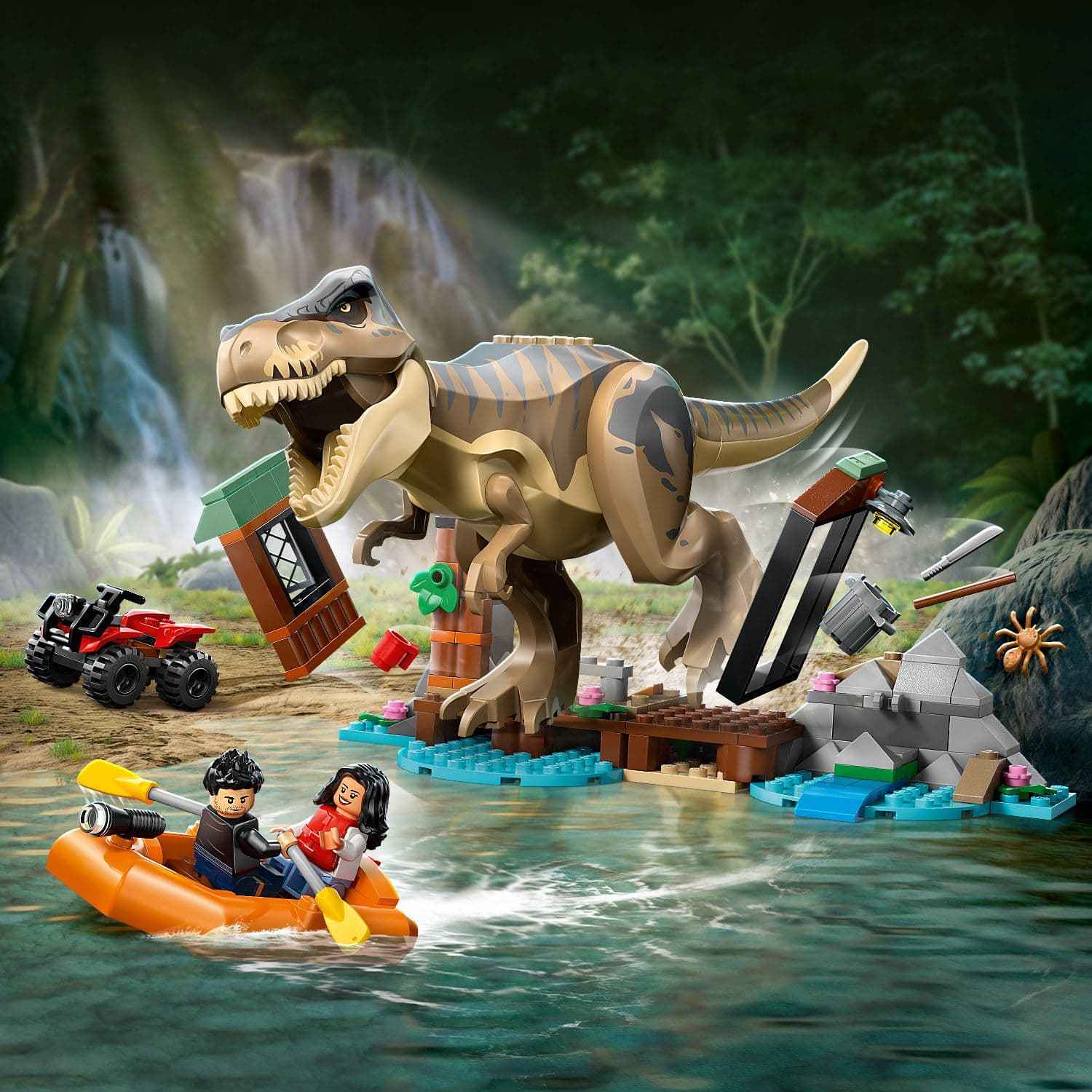 Lego Jurassic World T. rex Playset - Experience the Ultimate River Escape Adventure! Toys & Games > Toys > Construction Toys > Interlocking Blocks > LEGO > LEGO Jurassic Park