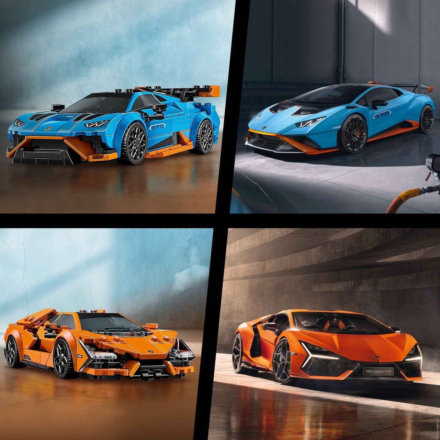 Lego Lamborghini Speed Champions: Revuelto & Huracán STO Set Toys & Games > Toys > Construction Toys > Interlocking Blocks > LEGO > LEGO Speed Champions