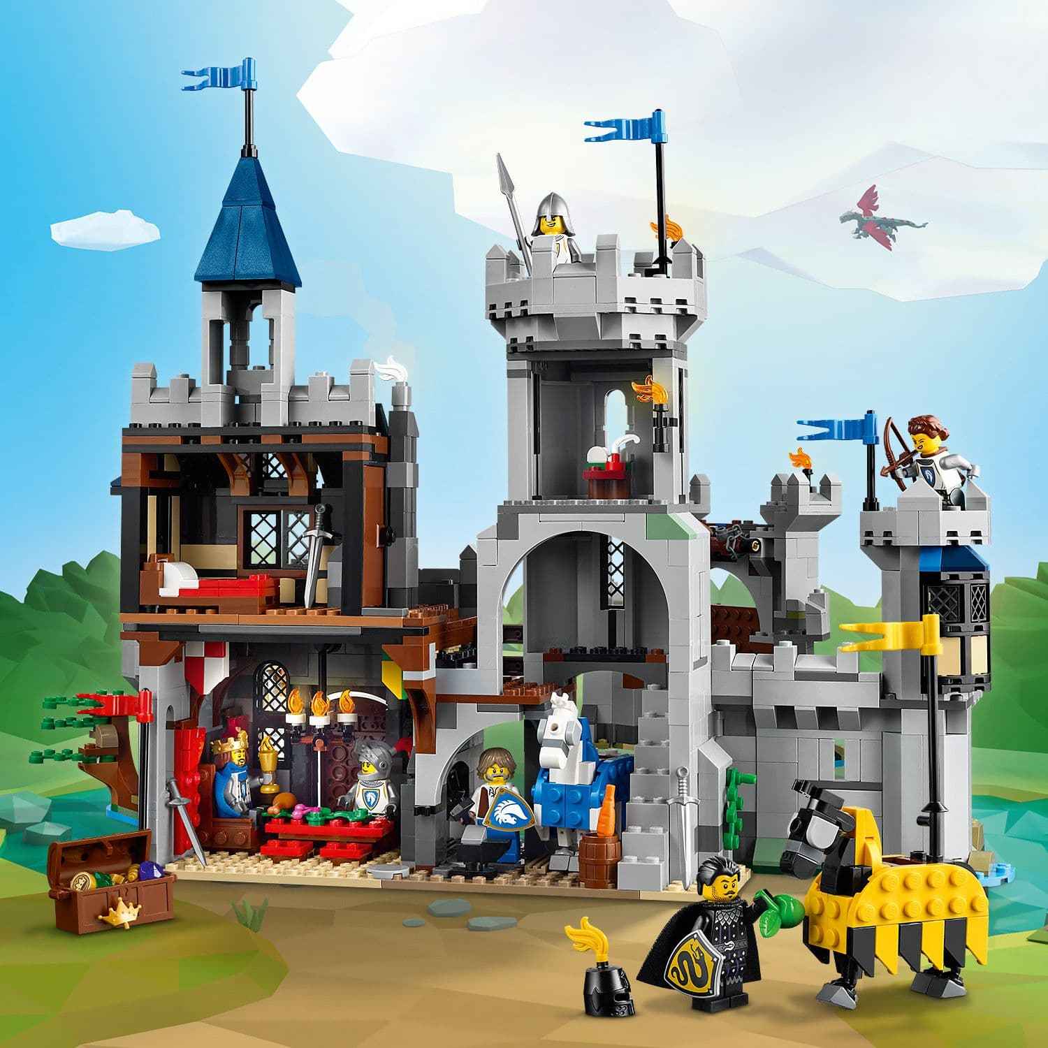 Lego Medieval Castle Set - Creator Medieval Horse Knight Castle Toys & Games > Toys > Construction Toys > Interlocking Blocks > LEGO > LEGO Creator