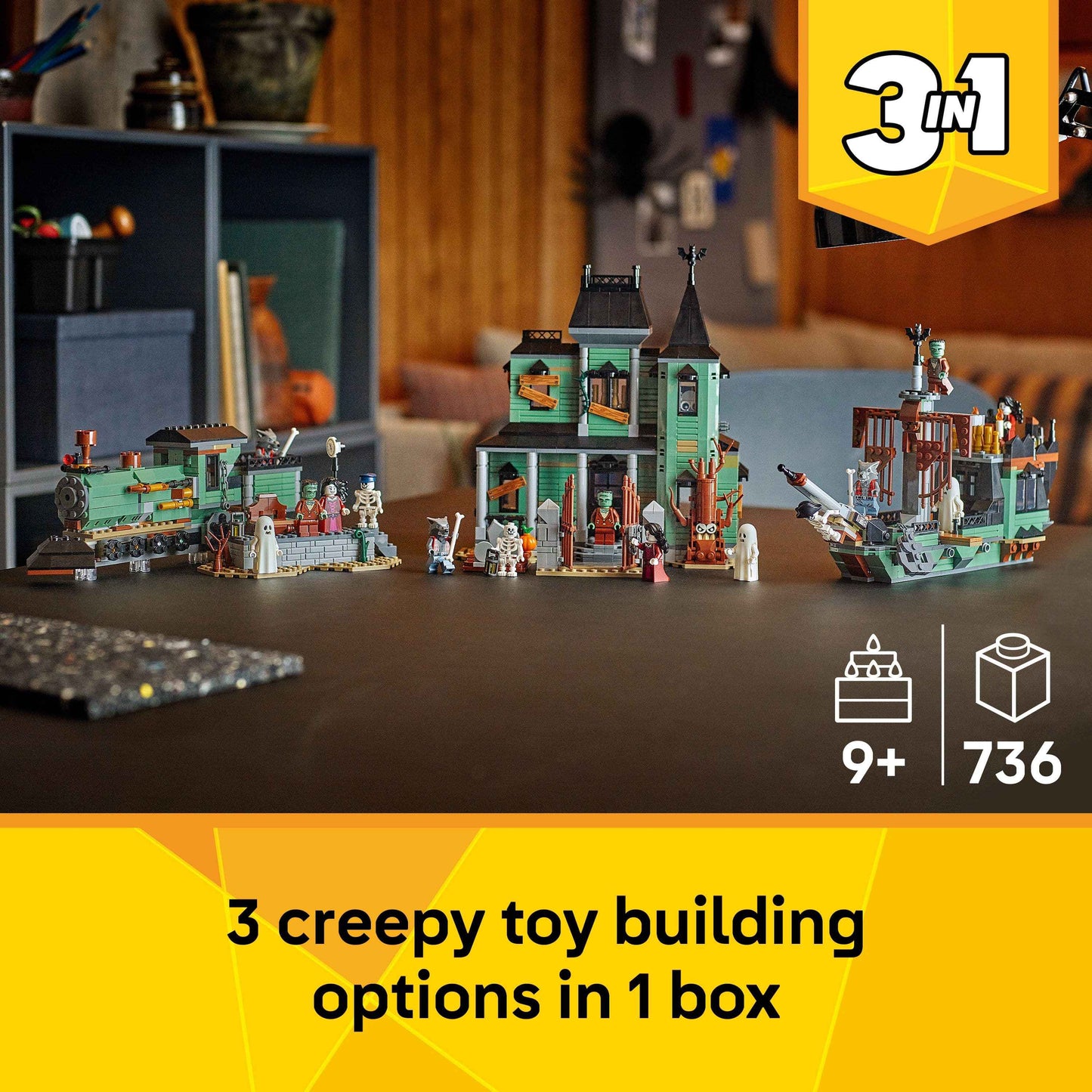 Lego Haunted Mansion Set – Creator Rebuildable Version Toys & Games > Toys > Construction Toys > Interlocking Blocks > LEGO > LEGO Creator