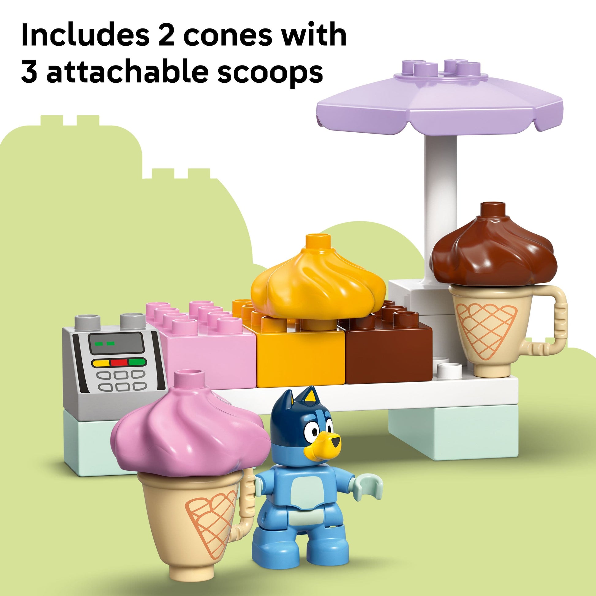 Duplo Bluey Ice Cream Trip Set Toys & Games > Toys > Construction Toys > Interlocking Blocks > LEGO > LEGO Duplo