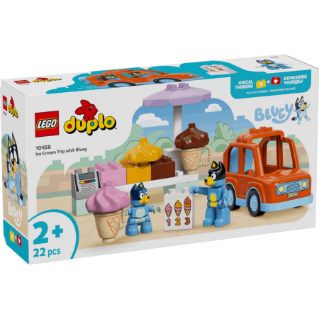 Duplo Bluey Ice Cream Trip Set Toys & Games > Toys > Construction Toys > Interlocking Blocks > LEGO > LEGO Duplo