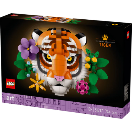 Lego Tiger Wall Art - The Fauna Collection 3D Wall Art Toys & Games > Toys > Construction Toys > Interlocking Blocks > LEGO > Other LEGO Sets