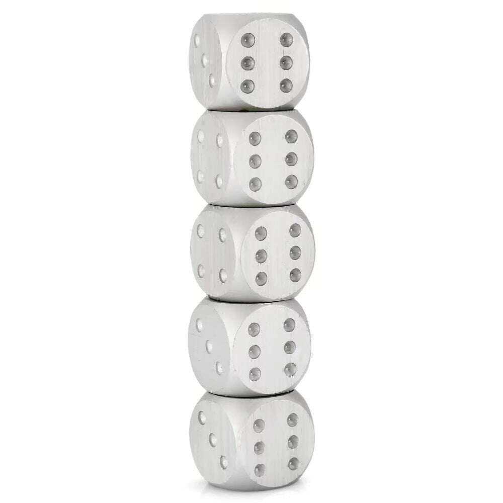 Aluminium Alloy Dice Set for Gaming and Collecting Novelty