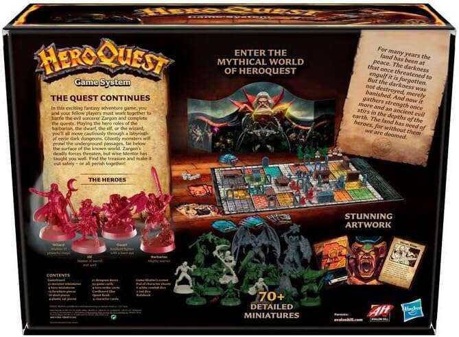 Avalon Hill HeroQuest Game System for Epic Adventure Fun