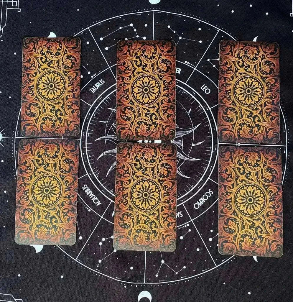 Black Tarot Spread Cloth - Premium Black Tarot Cloth for Spreads Adults