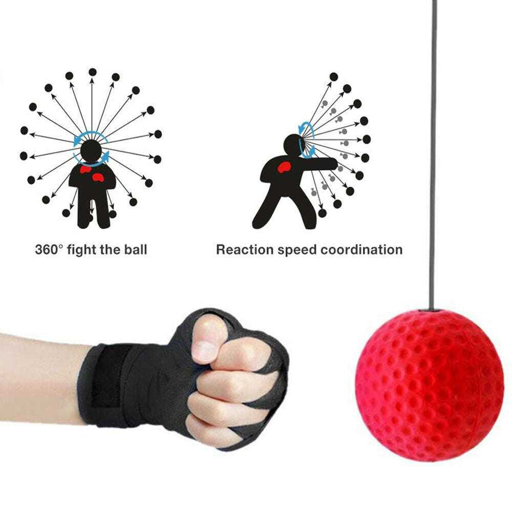 Boxing Reflex Ball Speed Ball with Headband Sports & Outdoors