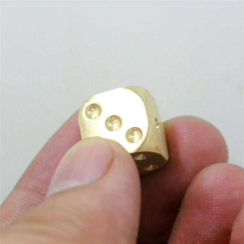 Brass Dice Set for Tabletop Gaming and Collectors Home & Garden