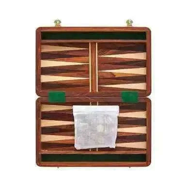 Brown Wood Backgammon Set for Classic Gameplay games