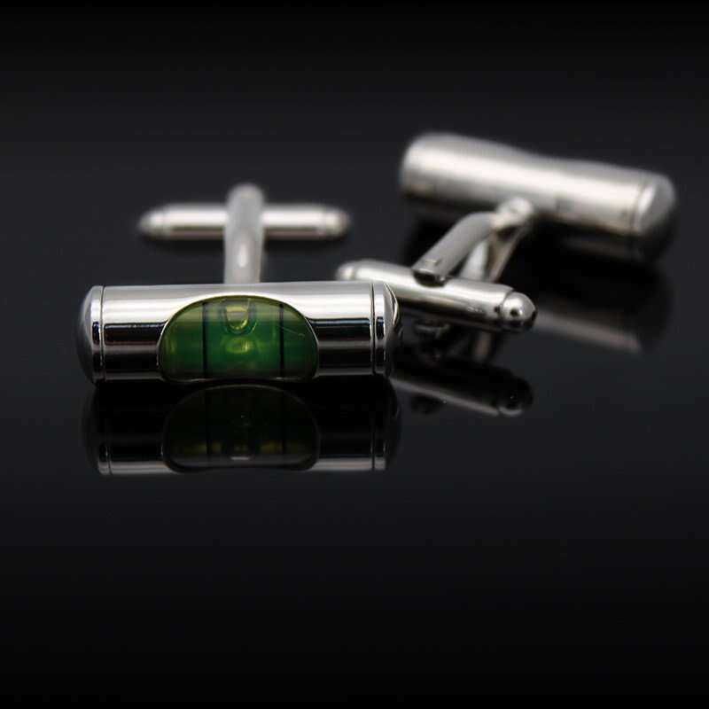 Bubble Level Cufflinks for the Stylish Professional Cufflinks