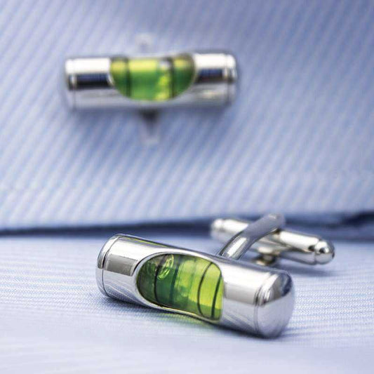 Bubble Level Cufflinks for the Stylish Professional Cufflinks