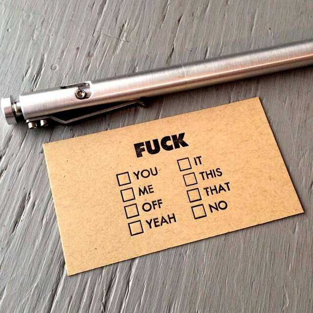 "Check All That Applies" Mini Cards Home Decor