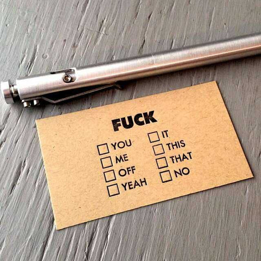 "Check All That Applies" Mini Cards Home Decor