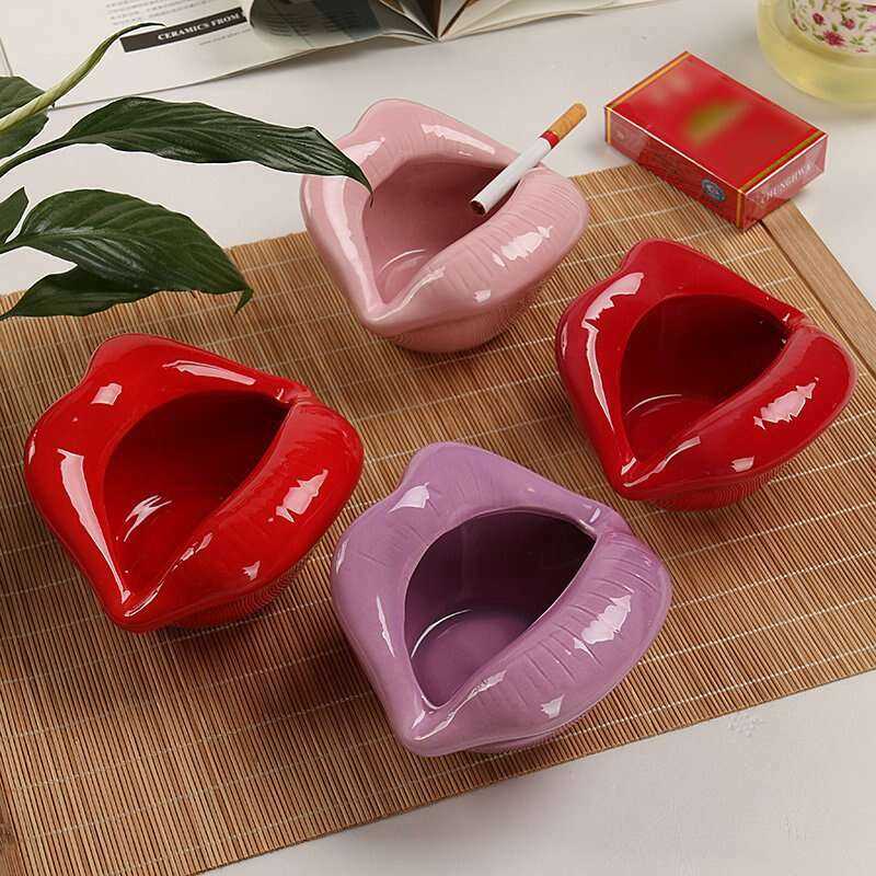 Sexy Lip Shape Ashtray for an Elegant Smoking Experience Home & Garden