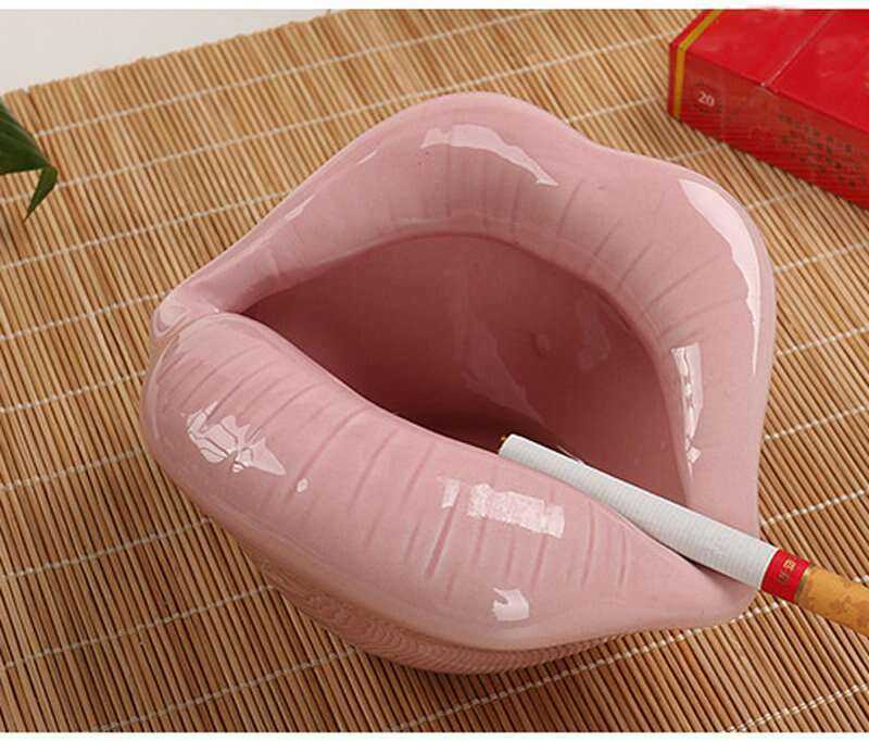 Sexy Lip Shape Ashtray for an Elegant Smoking Experience Home & Garden