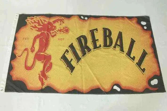 Cinnamon Whisky Fireball Flag 3ft x 5ft Home & Garden