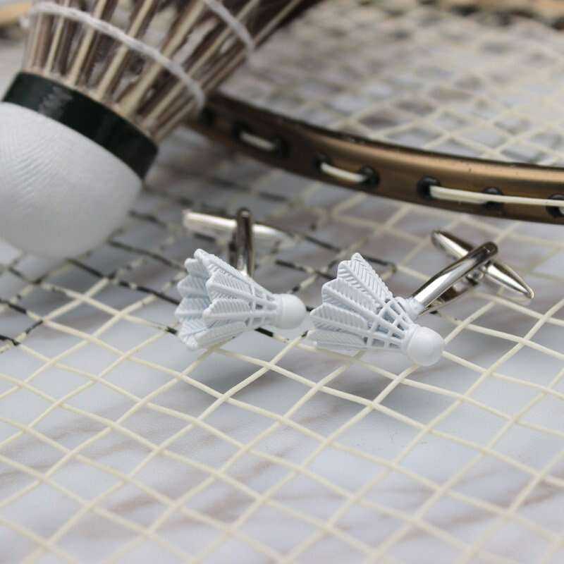 Shuttlecock Cufflinks - Unique Badminton-Inspired Accessories Cufflinks