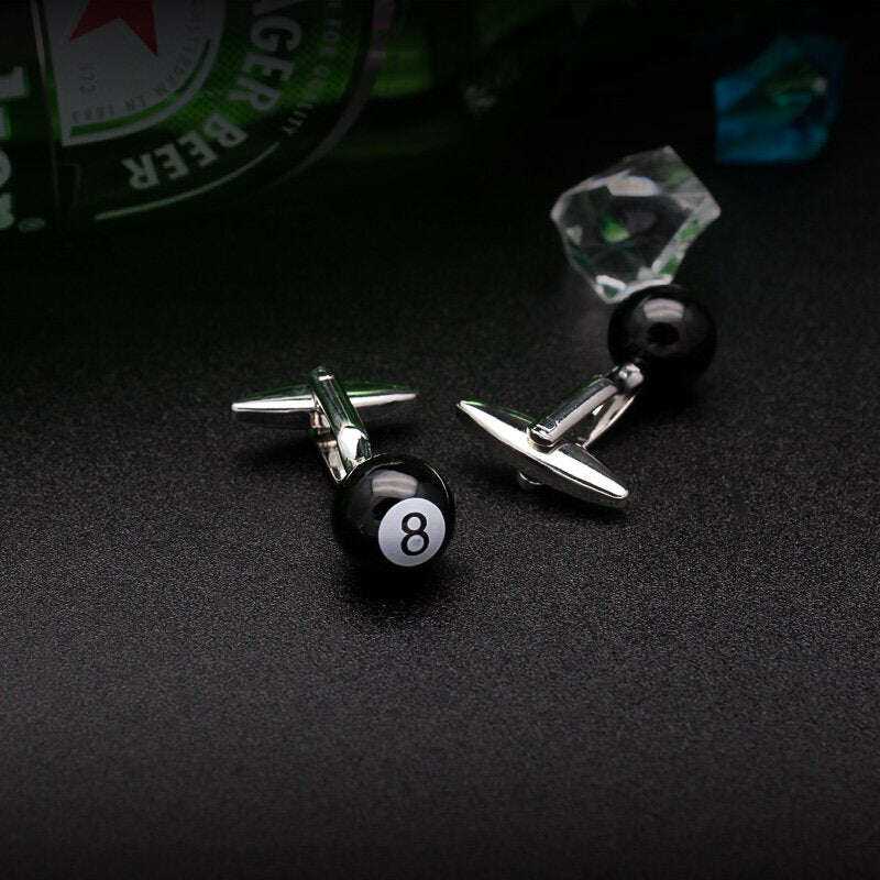 Billiards Cufflinks for Stylish Pool Enthusiasts Cufflinks