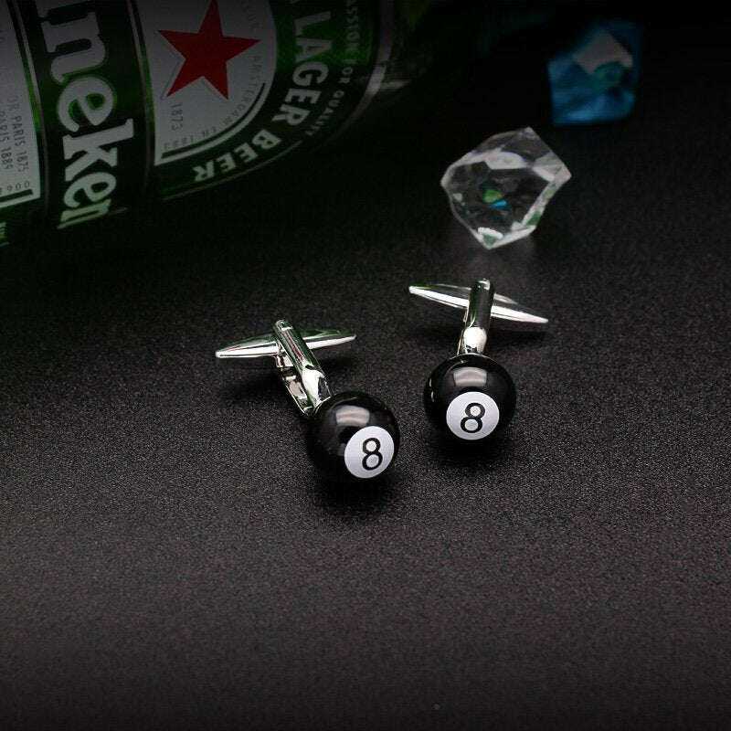 Billiards Cufflinks for Stylish Pool Enthusiasts Cufflinks