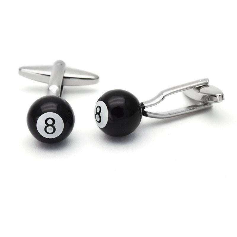8 Ball Cufflinks – Chic Accessories for Stylish Men Cufflinks