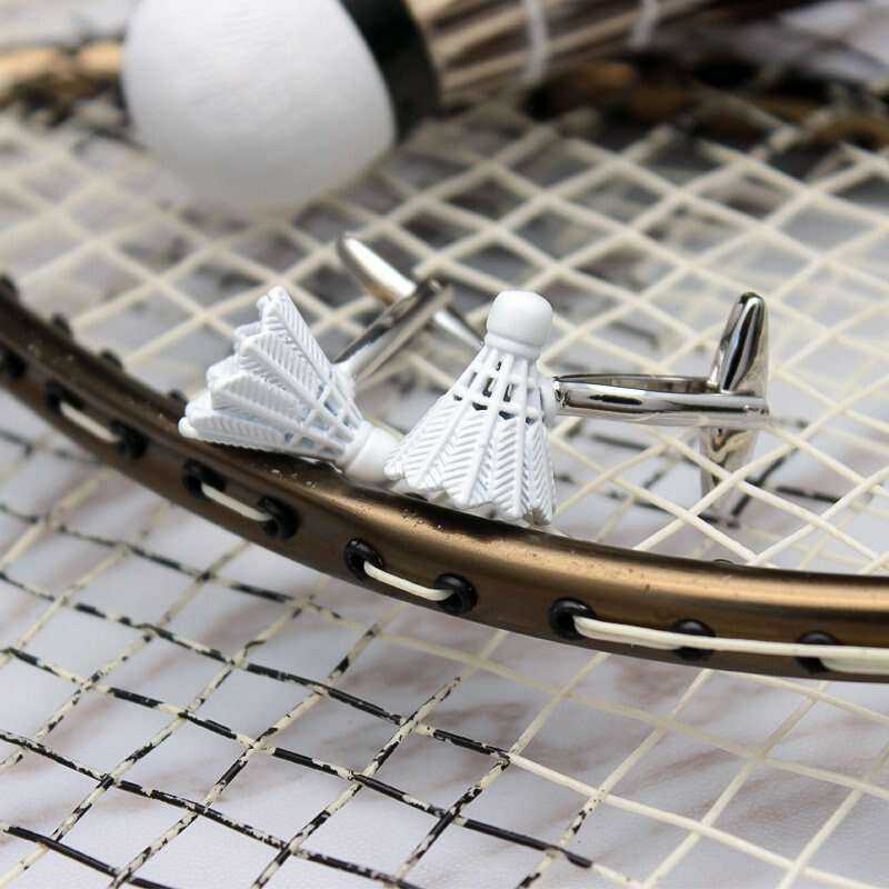 Shuttlecock Cufflinks - Unique Badminton-Inspired Accessories Cufflinks
