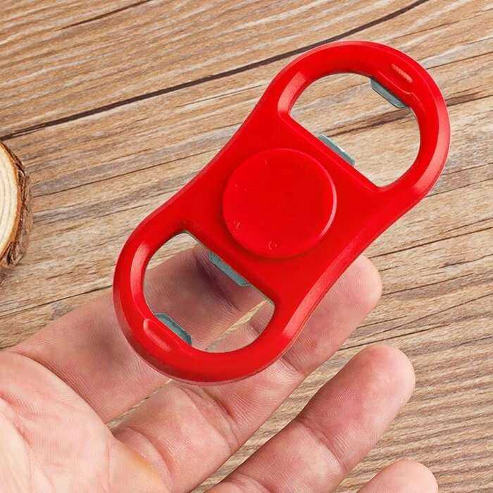 Dual-bar Fidget Spinner and Bottle Opener for Fun and Functionality Drinkware
