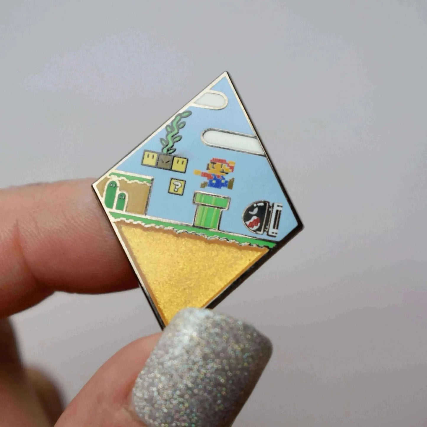 Game World Enamel Plate - Perfect for Gamers and Collectors Enamel Pin