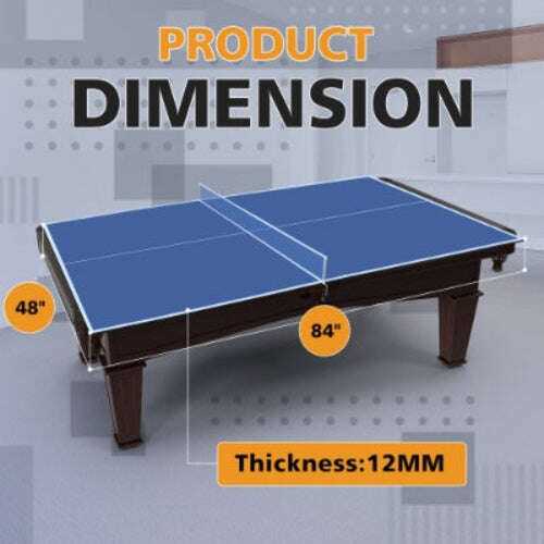 Foldable Ping Pong Tabletop Conversion Board Blue Garden