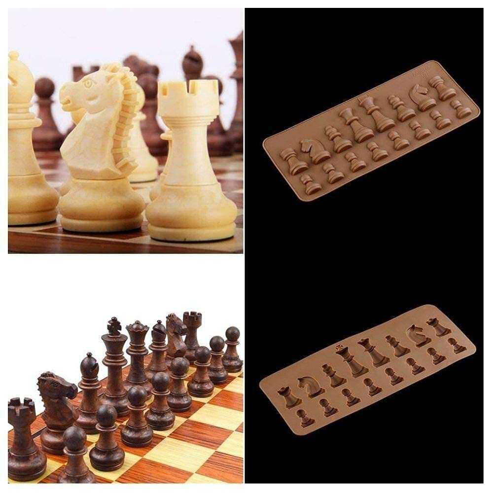 Chocolate Chess Shaped Mould - 16 Cavity Chocolate Chess Mould Home & Garden