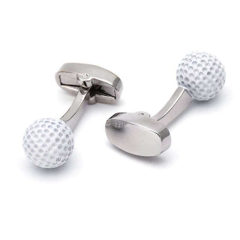 Golf Ball Cufflinks for Stylish Golf Enthusiasts Cufflinks