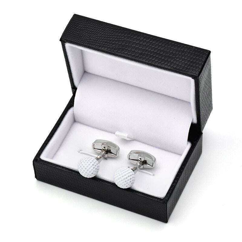 Golf Ball Cufflinks for Stylish Golf Enthusiasts Cufflinks