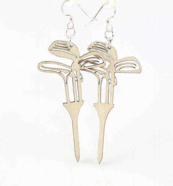 Golf Set On Tees Earrings for Passionate Golf Lovers Earrings