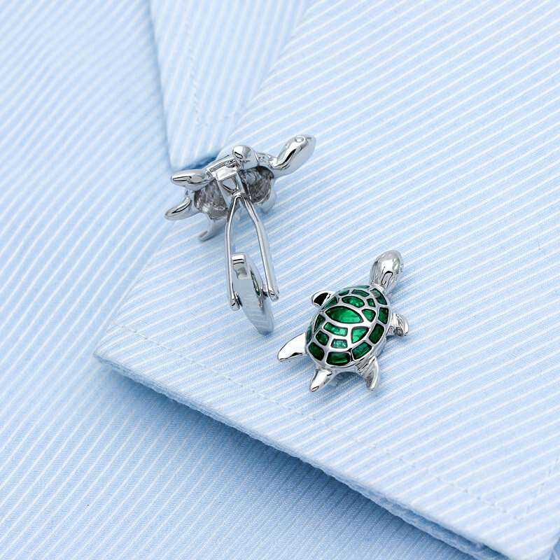 Green Turtle Cufflinks - Stylish Ocean-Inspired Accessories Cufflinks