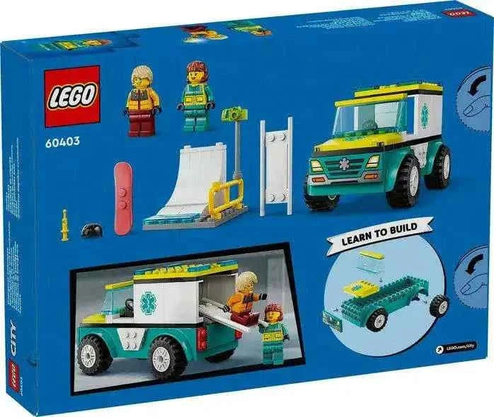 Lego City Emergency Ambulance and Snowboarder Toys & Games > Toys > Construction Toys > Interlocking Blocks > LEGO > LEGO City